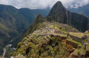 The view of Machu Picchu from the top of the mountain