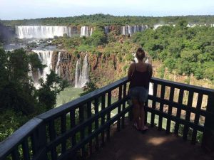 Me over-looking the Iguazu Falls on the Brazilian side
