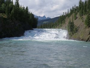 Bow Falls into The Bow River Which Runs To Calgary